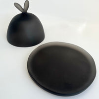 Lapin Butter Dish in Black by Tina Frey