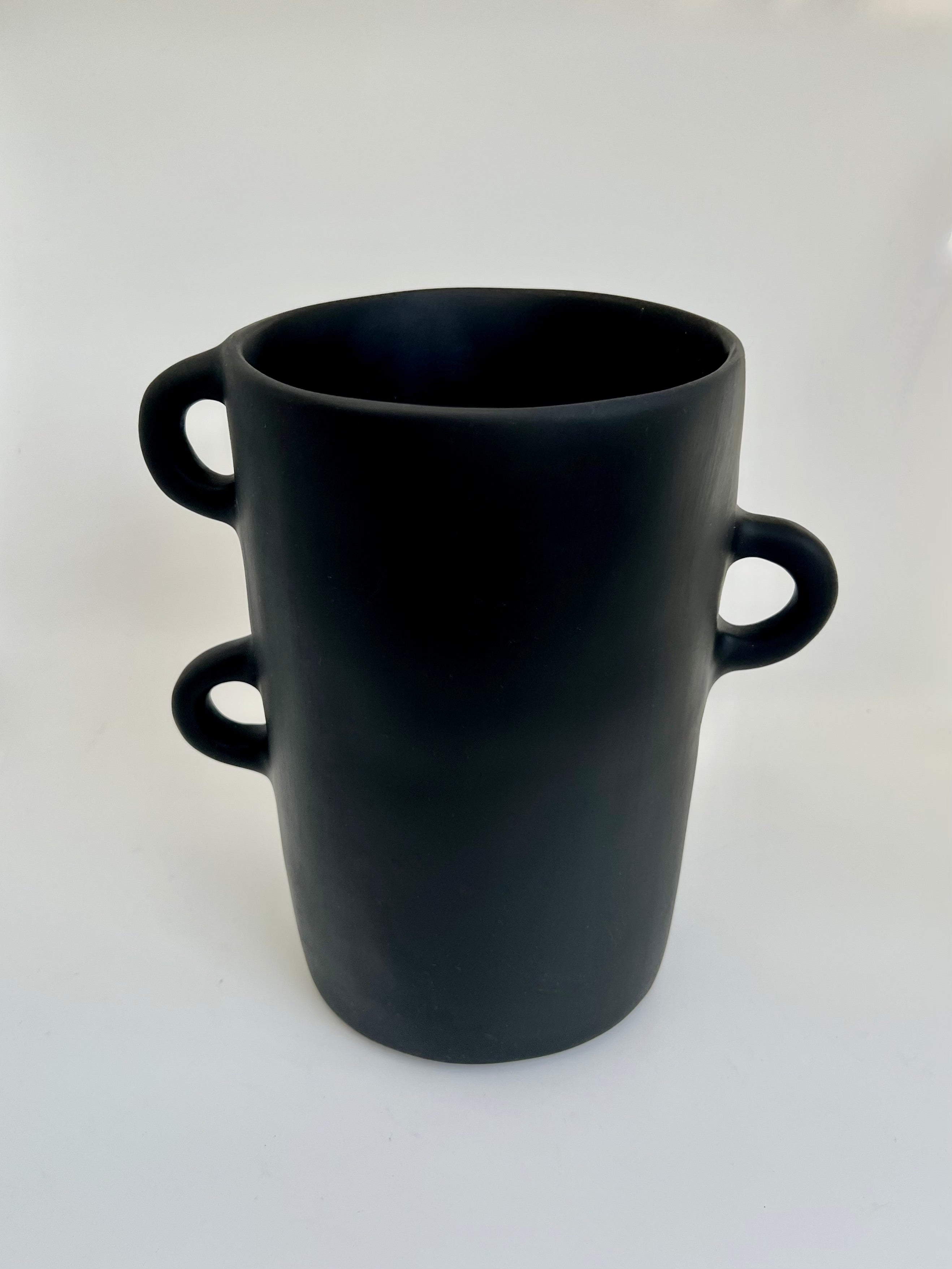 Loopy Vase in Black by Tina Frey