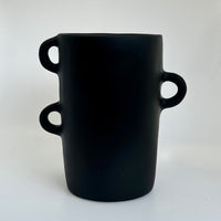 Loopy Vase in Black by Tina Frey