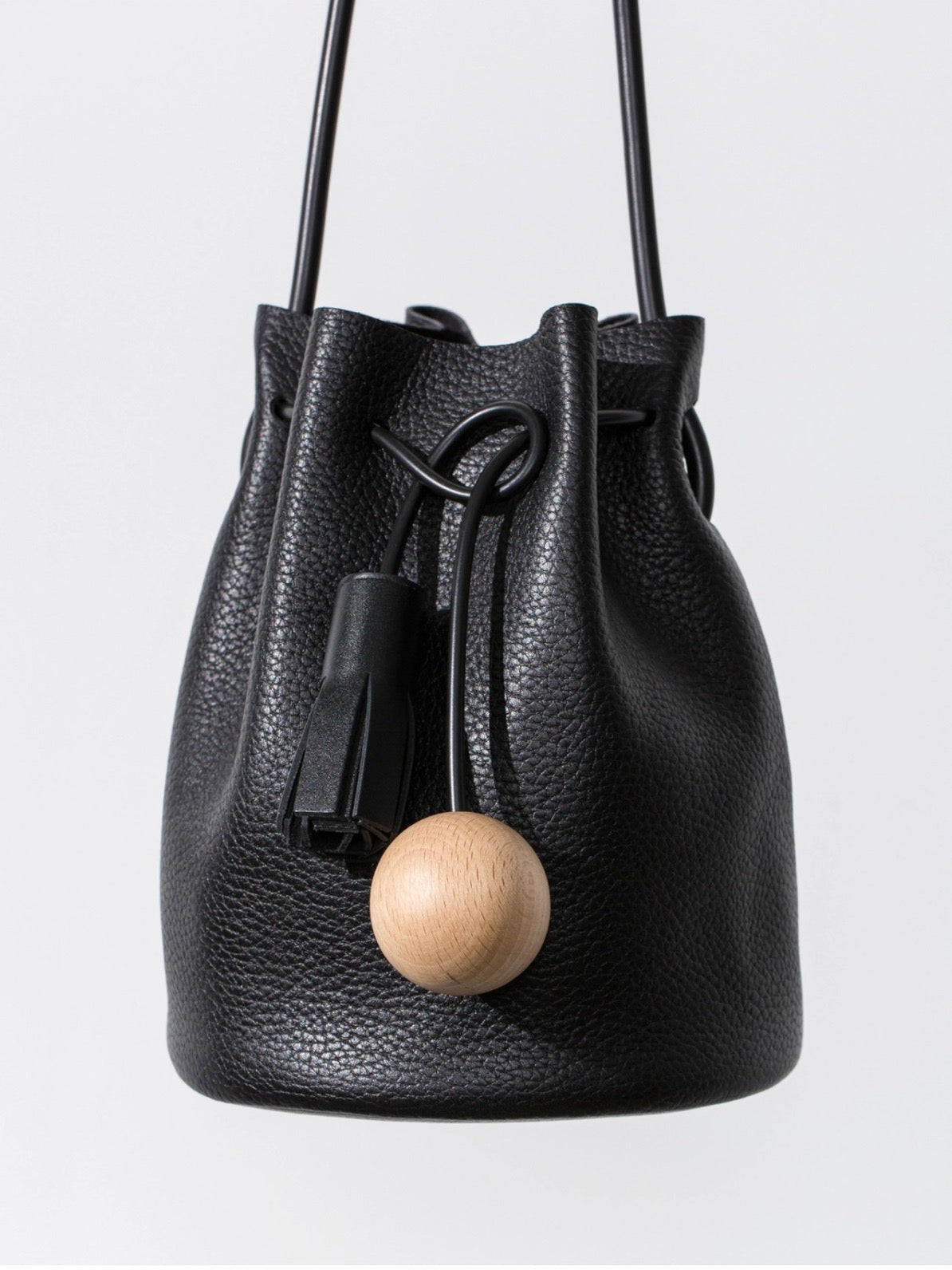 Pebbled Leather Mini Bucket by Building Block