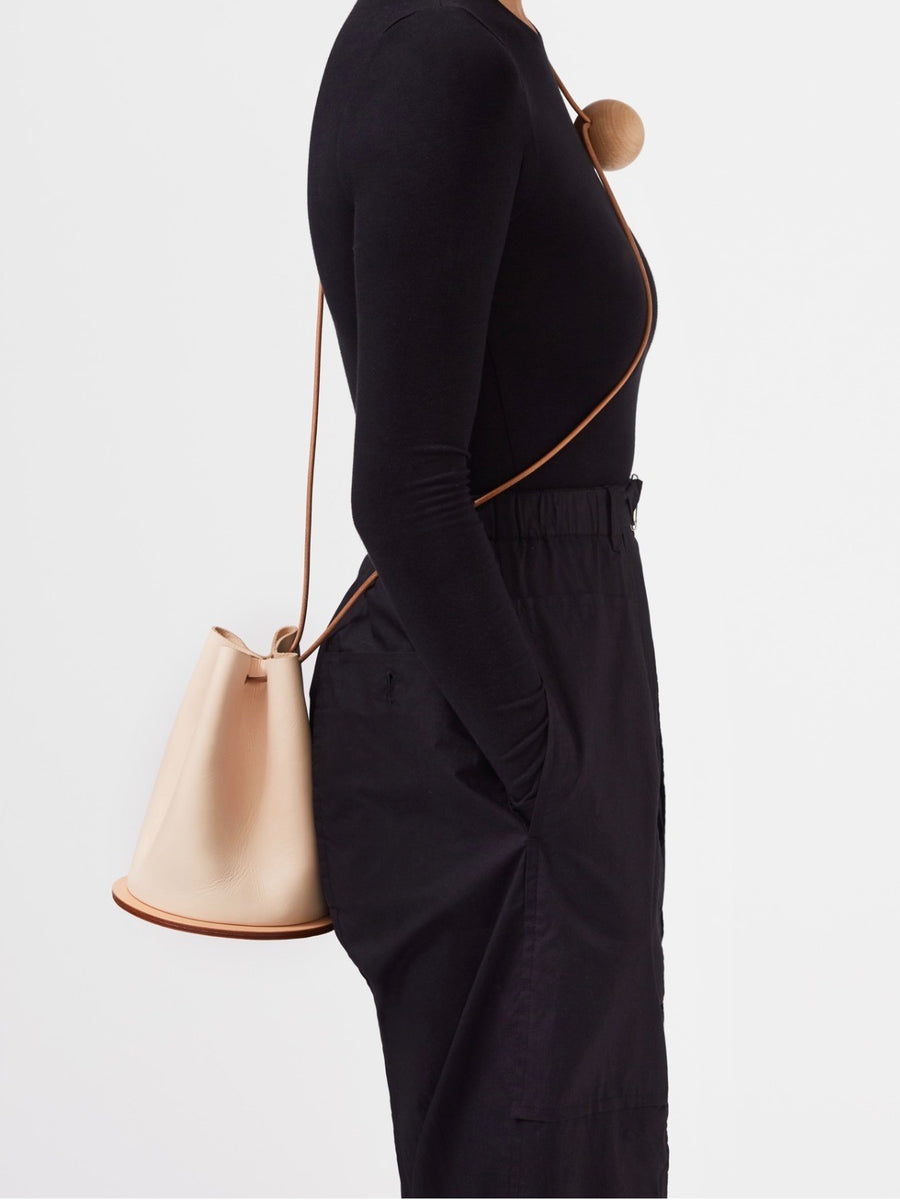 Natural Disc Bucket Bag by Building Block