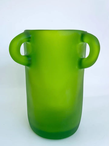 Small Loopy Vase in Green by Tina Frey